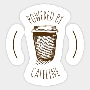 Powered by Caffeine Sticker